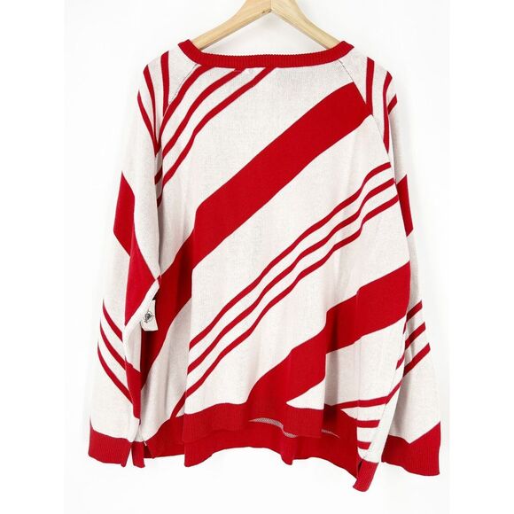 Disney Santa Minnie Mouse Holiday Sweater 2023 Christmas Candy Cane Plus Sz 1X - Picture 2 of 6